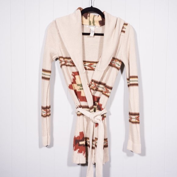 Lucky Brand Sweaters - Lucky Brand Southwest belted cardigan Sz S